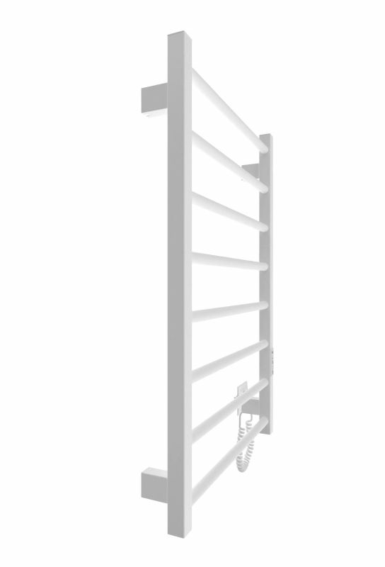 Рушникосушка Hygge Family електрична Leeds, 770х530х85мм, таймер-регулятор, сталь, білий матовий