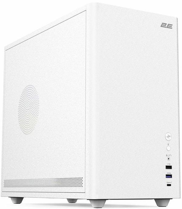Корпус 2E Credo Metal V350W без БЖ, 1xUSB3.0, 1х USB 2.0, 1xUSB Type-C, 3x120мм ARGB, VGA 350мм, LCS ready, контролер з пультом, mATX, білий