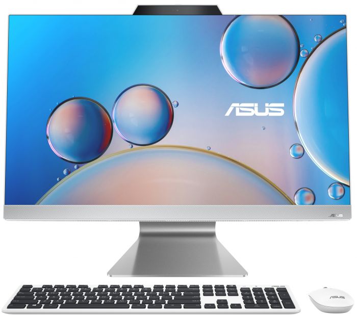 Комп'ютер персональний моноблок ASUS M3702WFAT-WPF0030 27" FHD AG Touch, AMD R5-7520U, 8GB, F1TB, UMA, WiFi, кл+м, Без ОС, білий