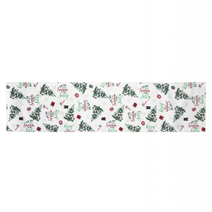 Ранер Ardesto Christmas Tree 33х137см, 100% поліестер, зелений