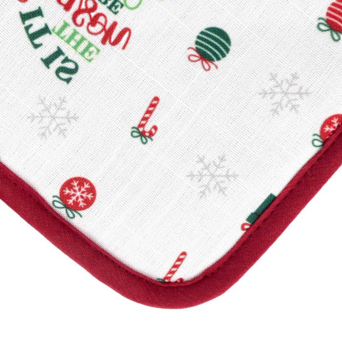 Набір прихваток для кухні Ardesto Christmas Tree 18х20см, 18х30см, 100% поліестер (верх), 100% бавовна (низ), зелений