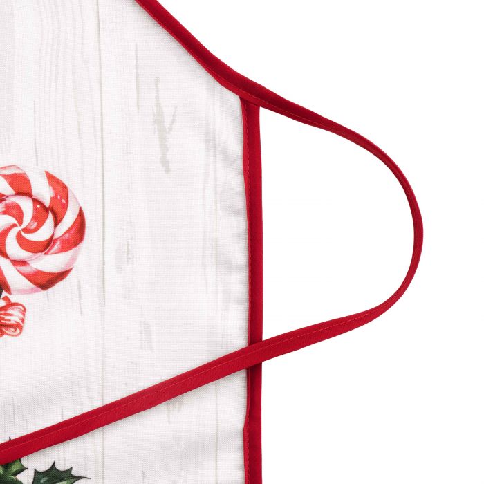 Фартух Ardesto Christmas Gingerbread 60х80см, 100% поліестер, червоний