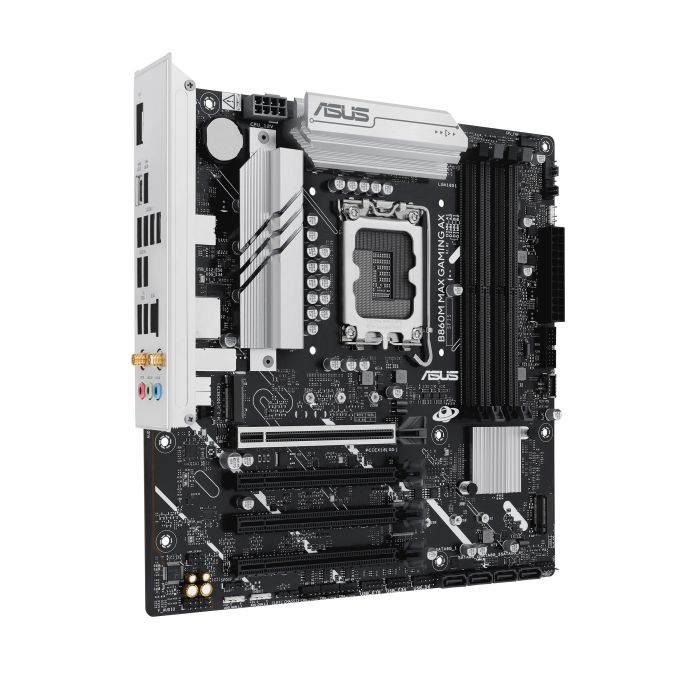 Материнcька плата ASUS B860M MAX GAMING AX s1851 B860 4xDDR5 M.2 DP USB Type-C Wi-Fi BT mATX