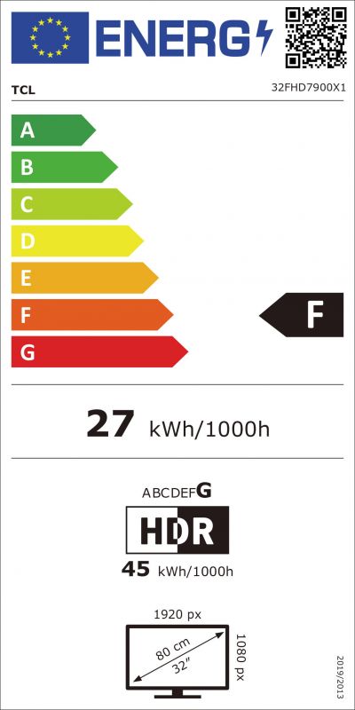 Телевізор 32" TCL LED FHD 60Hz Smart Android TV Black