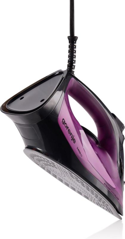 Праска Gorenje, 2400Вт, 450мл, паровий удар -40гр, постійна пара - 180гр, автовимкнення, керам. підошва, бордовий