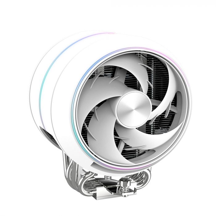Процесорний кулер Zalman ZET5, ARGB LGA 1851, 1700, 1200, 115x, AM5, AM4,  4pin PWM, 3pin+5VARGB, TDP200W, білий