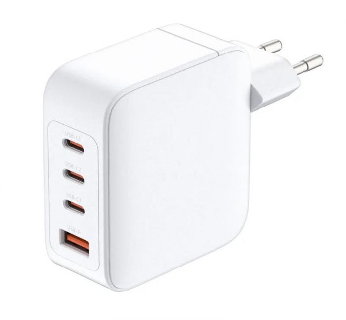 Зарядний пристрій мережевий D-Link DCF-141 140Вт GaN 3хUSB-С, 1xUSB-A, білий