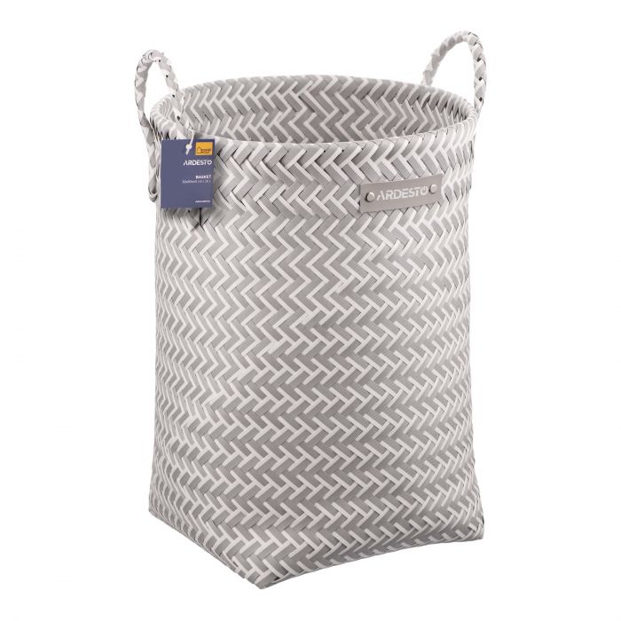 Кошик Ardesto Vigor 30х30х40см, поліпропілен, метал, сірий Кошик Ardesto Vigor 30х30х40см, поліпропілен, метал, сірий