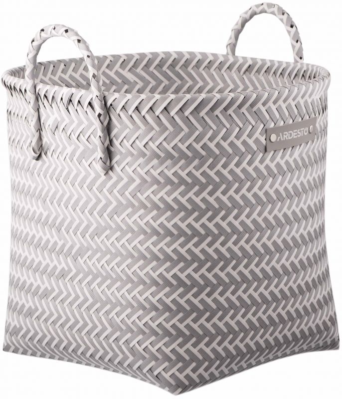 Кошик Ardesto Vigor 35х35х32см, поліпропілен, метал, сірий Кошик Ardesto Vigor 35х35х32см, поліпропілен, метал, сірий