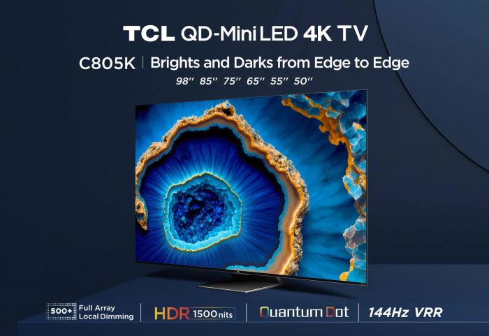 Телевізор 98" TCL MiniLED 4K 144Hz Smart Google TV Titan ONKYO sound