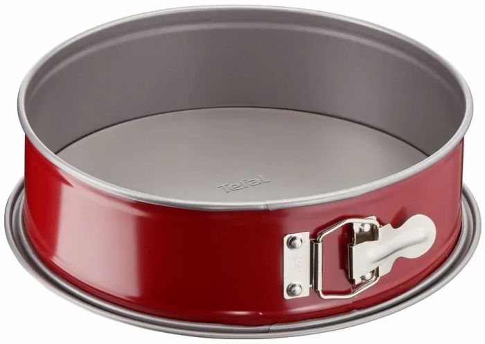 Форма для випікання Tefal DeliBake, кругла, знімне дно, 27см, вуглецева сталь, червоний