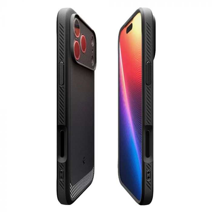 Чохол Spigen для iPhone 17 Pro, Rugged Armor MagFit, Matte Black