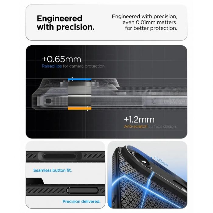 Чохол Spigen для iPhone 17 Air, Liquid Air, Matte Black