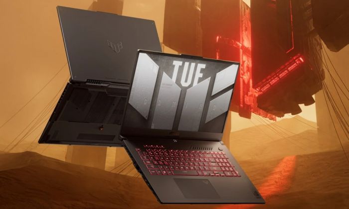 Ноутбук ASUS TUF Gaming A17 FA707NUG-HX149 17.3" FHD IPS, AMD R7-7445HS, 16GB, F512GB, NVD4050-6, noOS, Сірий
