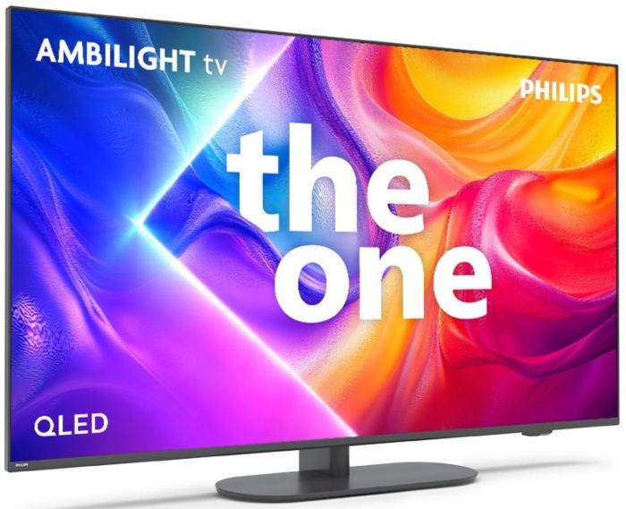 Телевізор 55" Philips QLED 4K 144Hz Smart Titan OS Black Ambilight