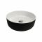 Раковина, умивальник Adamant ARENA, штучний камінь, кругла, без отвору для змішувача та переливу, 360х113мм, врезной, чорно-білий