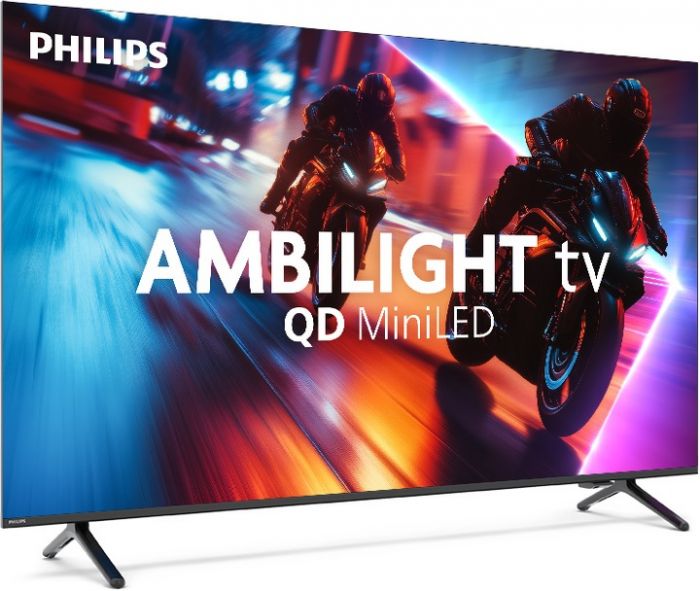 Телевізор 55" Philips MiniLED 4K 144Hz Smart Titan OS Black Ambilight