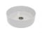 Раковина, умивальник Adamant ARENA, штучний камінь, кругла, без отвору для змішувача та переливу, 360х113мм, накладний, білий