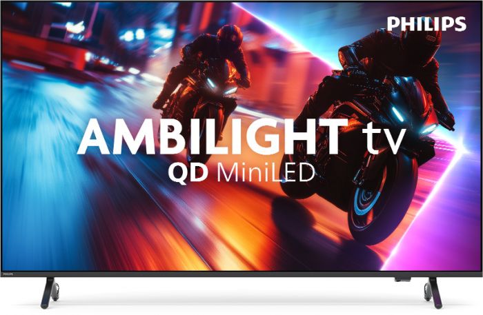 Телевізор 75" Philips MiniLED 4K 144Hz Smart Titan OS Black Ambilight