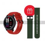 Смарт-годинник 2E Motion GT2 47мм, 1.32", 360x360, BT 5.2, Чорно-червоний + ремінець зелений