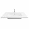 Раковина, умивальник Adamant FLATE, штучний камінь, прямокут., з отвором для змішувача, з отвором для переливу, 800х450х140мм, накладний, білий