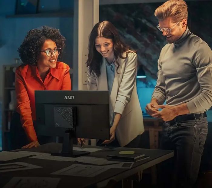 Монітор MSI 21.45" PRO MP225V D-Sub, HDMI, VA, 100Hz, 4ms, sRGB 100%, AdaptiveSync