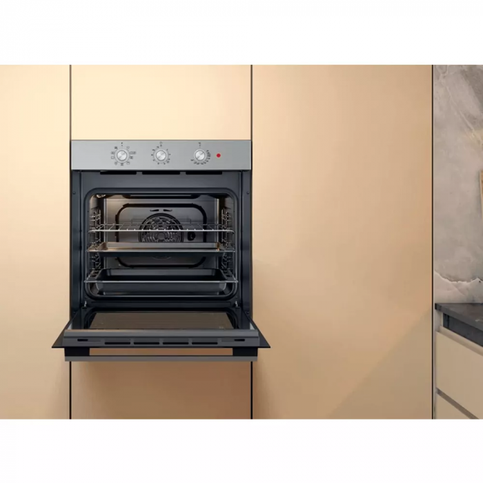 Духова шафа Whirlpool електрична, 71л, A, конвекція, нерж