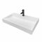 Раковина, умивальник Adamant VISION, штучний камінь, прямокут., з отвором для змішувача, без переливу, 800х455х110мм, накладний, білий