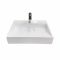 Раковина, умивальник Adamant VISION, штучний камінь, прямокут., з отвором для змішувача, без переливу, 500х380х110мм, накладний, білий