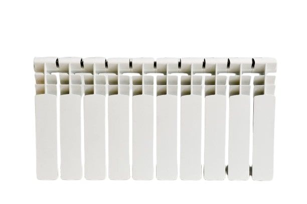 Радіатор біметалевий AAA 350/80 10 секции 406х78.5х80мм боковое підкл. 1250 Вт білий
