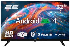Телевізор 32" 2E LED HD 60Hz Smart Android Black