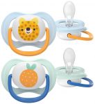 Пустушка  Avent  Ultra Air, 0-6 міс., 2шт, дизайн для хлопчиків.