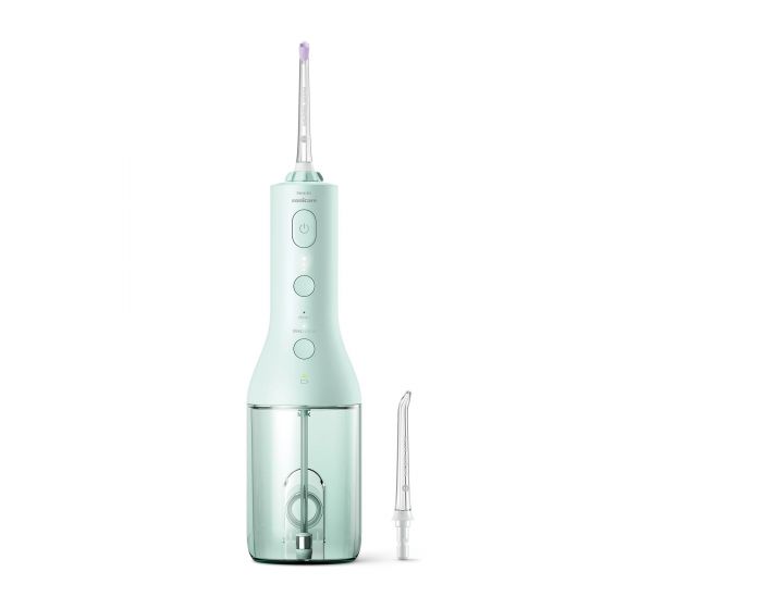 Іригатор Philips портативний Sonicare Cordless Power Flosser 3000, чохол, 2 насадки, м'ятний