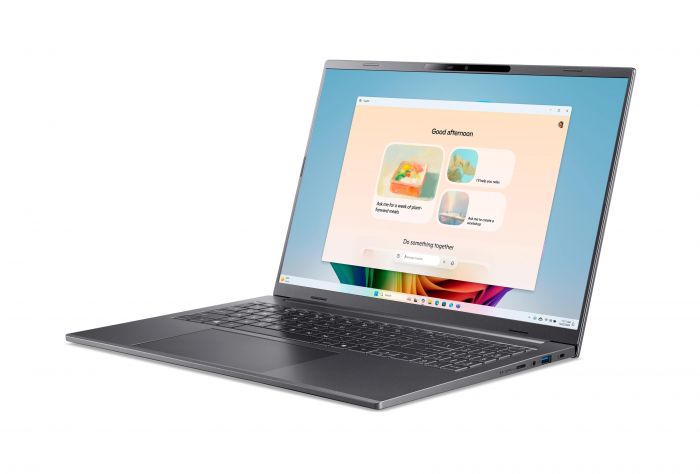 Ноутбук Acer Aspire 16 A16-61M 16" WUXGA+ OLED, AMD R5-340, 32GB, F1TB, UMA, Lin, сірий