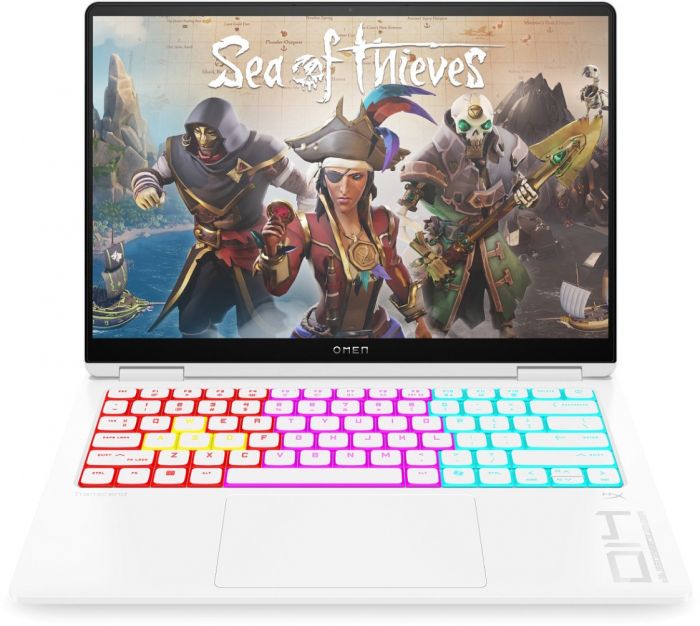 Ноутбук HP OMEN Transcend 14-fb1008ua 14" 3K OLED, Intel U7-255H, 32GB, F1024GB, NVD5060-8, DOS, білий