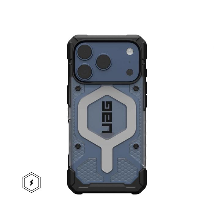 Чохол UAG для iPhone 17 Pro, Pathfinder Clear MagSafe, Ice/Silver