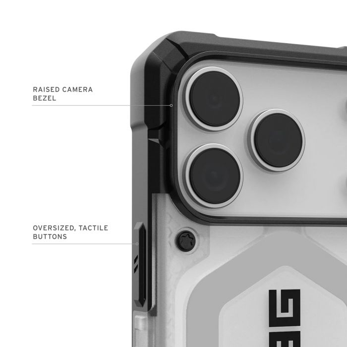 Чохол UAG для iPhone 17 Pro, Pathfinder Clear MagSafe, Ice/Silver