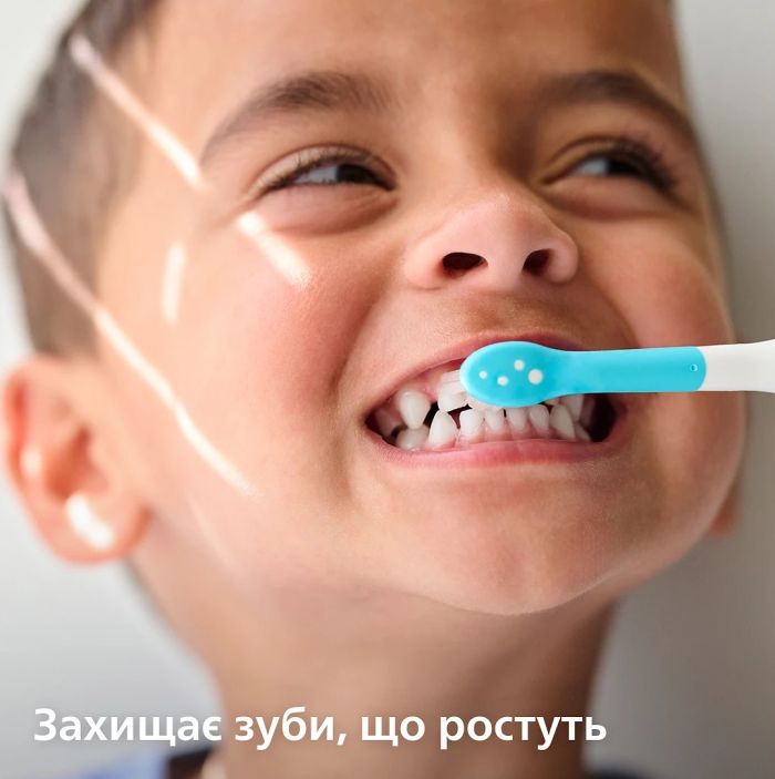 Щітка зубна електр. Philips, Sonicare For Kids, 62т. колив/хв, насадок-2, фіолетовий