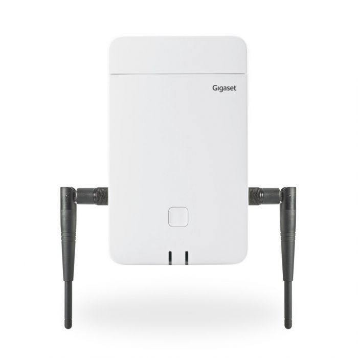 Базова станція IP-DECT Gigaset N870E IP PRO 1xFE LAN, SIP, PoE, до 60 паралельних дзвінків, до 250 трубок, 2 зовнішні антени