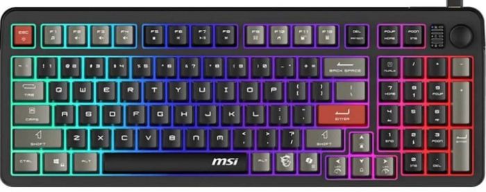 Клавіатура мембранна MSI FORGE GK110 UA 98key, USB-A, EN/UKR/RU, LED, чорний
