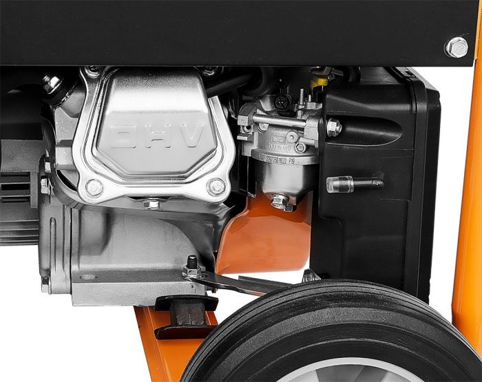 Генератор бензиновий Neo Tools 230В (1 фаза), 2.8/3кВт, електростартер, AVR, 45кг + Портативний зарядний пристрій сонячна панель 90-140