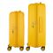 Набір валіз 2E, Aero, поліпропілен, (M+S), TSA, 4 колеса, EXP, бурштиново-жовтий