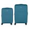 Набір валіз 2E, Aero, поліпропілен, (M+S), TSA, 4 колеса, EXP, синій