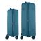 Набір валіз 2E, Aero, поліпропілен, (M+S), TSA, 4 колеса, EXP, синій