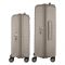 Набір валіз 2E, Aero, поліпропілен, (M+S), TSA, 4 колеса, EXP, сіро-коричневий