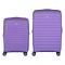 Набір валіз 2E, Aero, поліпропілен, (M+S), TSA, 4 колеса, EXP, лавандовий