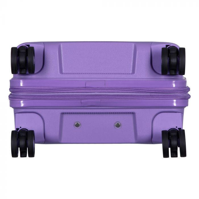 Набір валіз 2E, Aero, поліпропілен, (M+S), TSA, 4 колеса, EXP, лавандовий