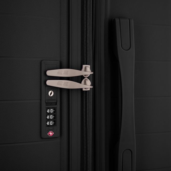 Набір валіз 2E, Aero, поліпропілен, (L+M+S), TSA, 4 колеса, EXP, чорний