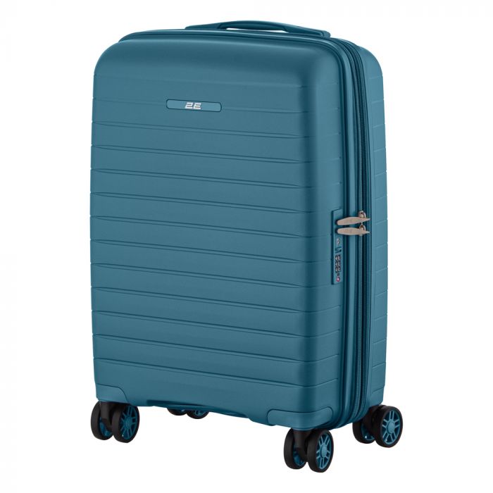 Набір валіз 2E, Aero, поліпропілен, (L+M+S), TSA, 4 колеса, EXP, синій