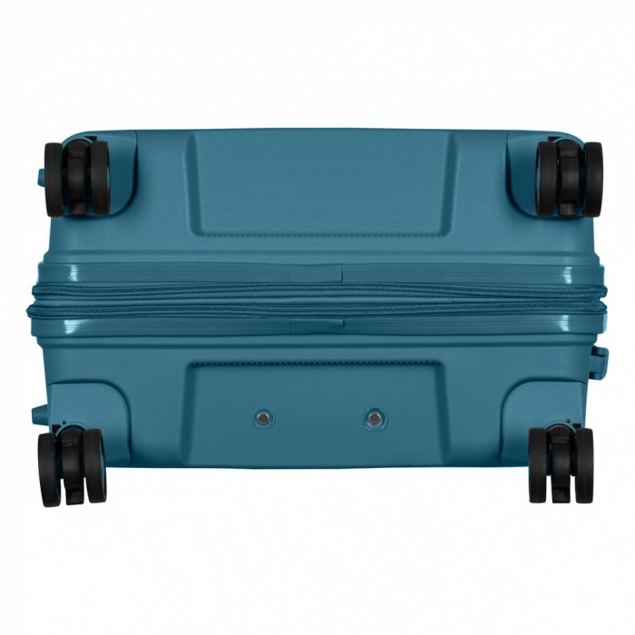 Набір валіз 2E, Aero, поліпропілен, (L+M+S), TSA, 4 колеса, EXP, синій